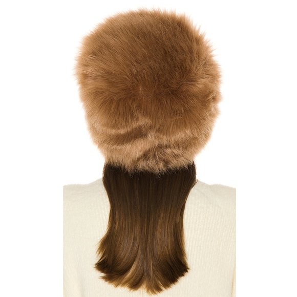 Nookie Tatiana Russian Faux Fur Fitted Hat Tan main image 5